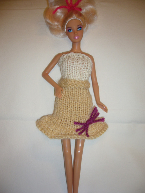 Barbie - béžová sukýnka (20_29)