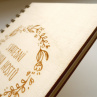 Dřevěná svatební kniha hostů - W028