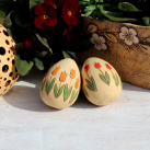 keramické vejce 3. - červené tulipány
