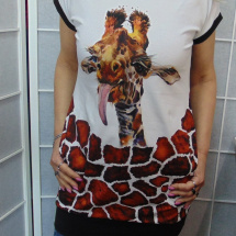 Tunika s kapsami - žirafa, velikost M (bavlna)