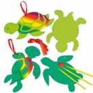 Škrábací obrázky (10ks) želvy k zavěšení (EF740)
      